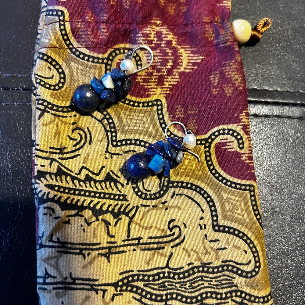 Novica Fair Trade Lapis earrings